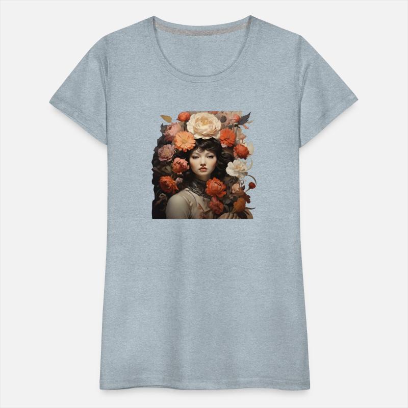 Beautiful girl with flowers