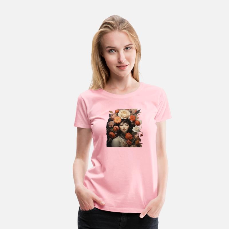 Beautiful girl with flowers