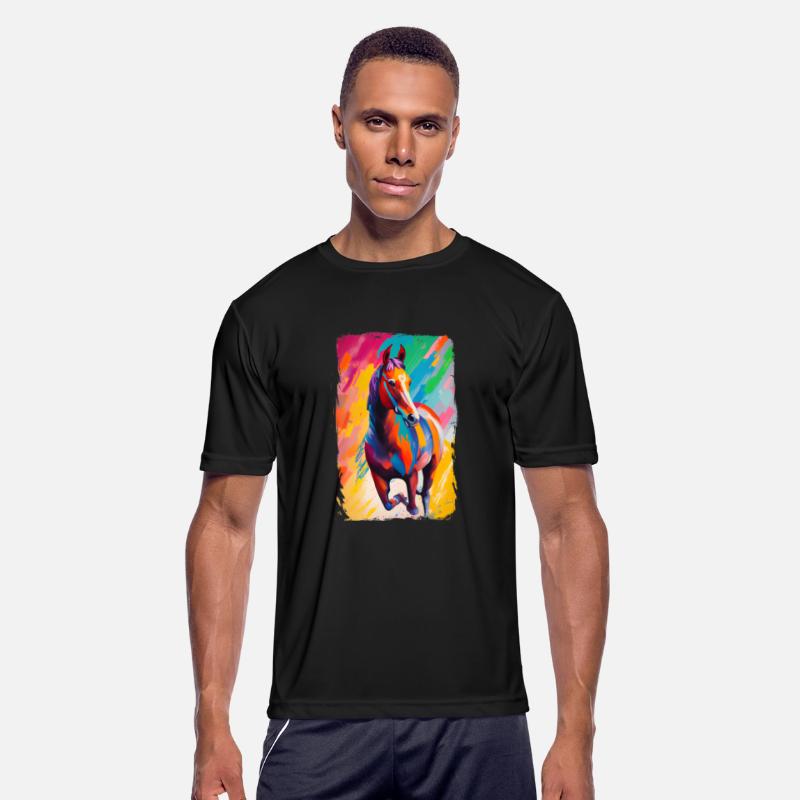 Beautiful Wild Horse Running Art