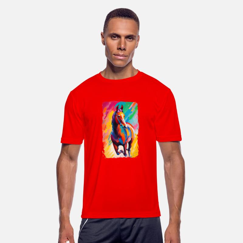 Beautiful Wild Horse Running Art