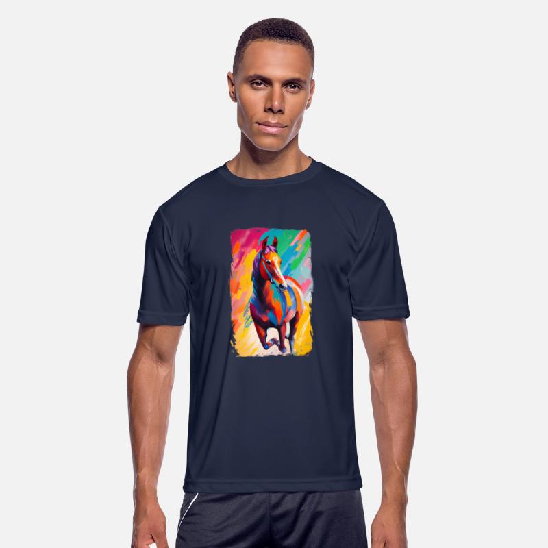 Beautiful Wild Horse Running Art