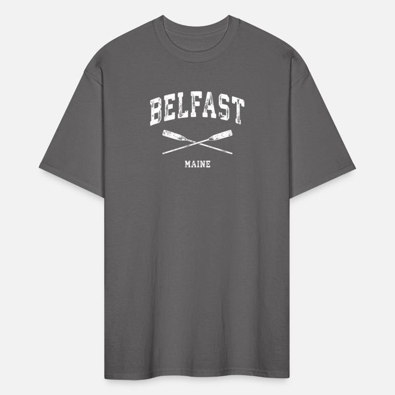 Belfast Maine Nautical Crossed Oars