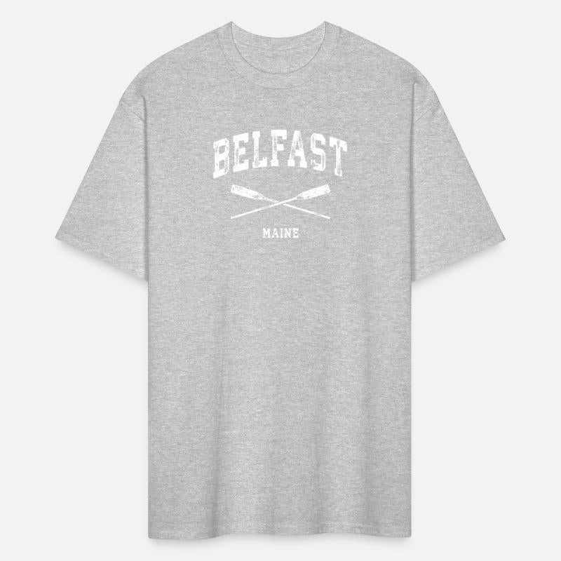 Belfast Maine Nautical Crossed Oars