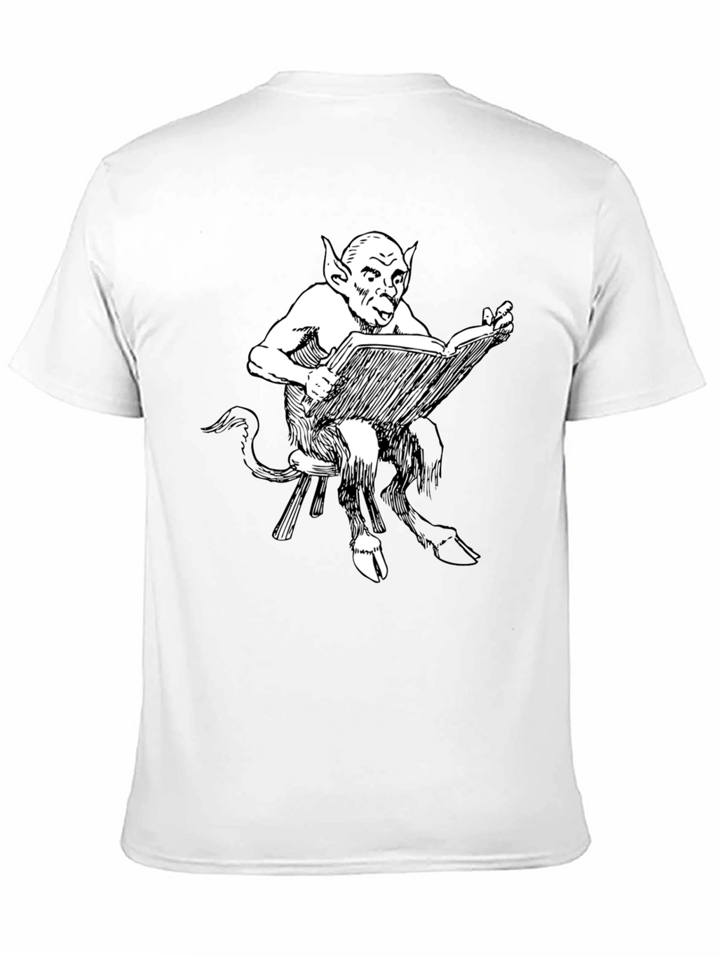 Satyr Reading Book Graphic T-Shirt