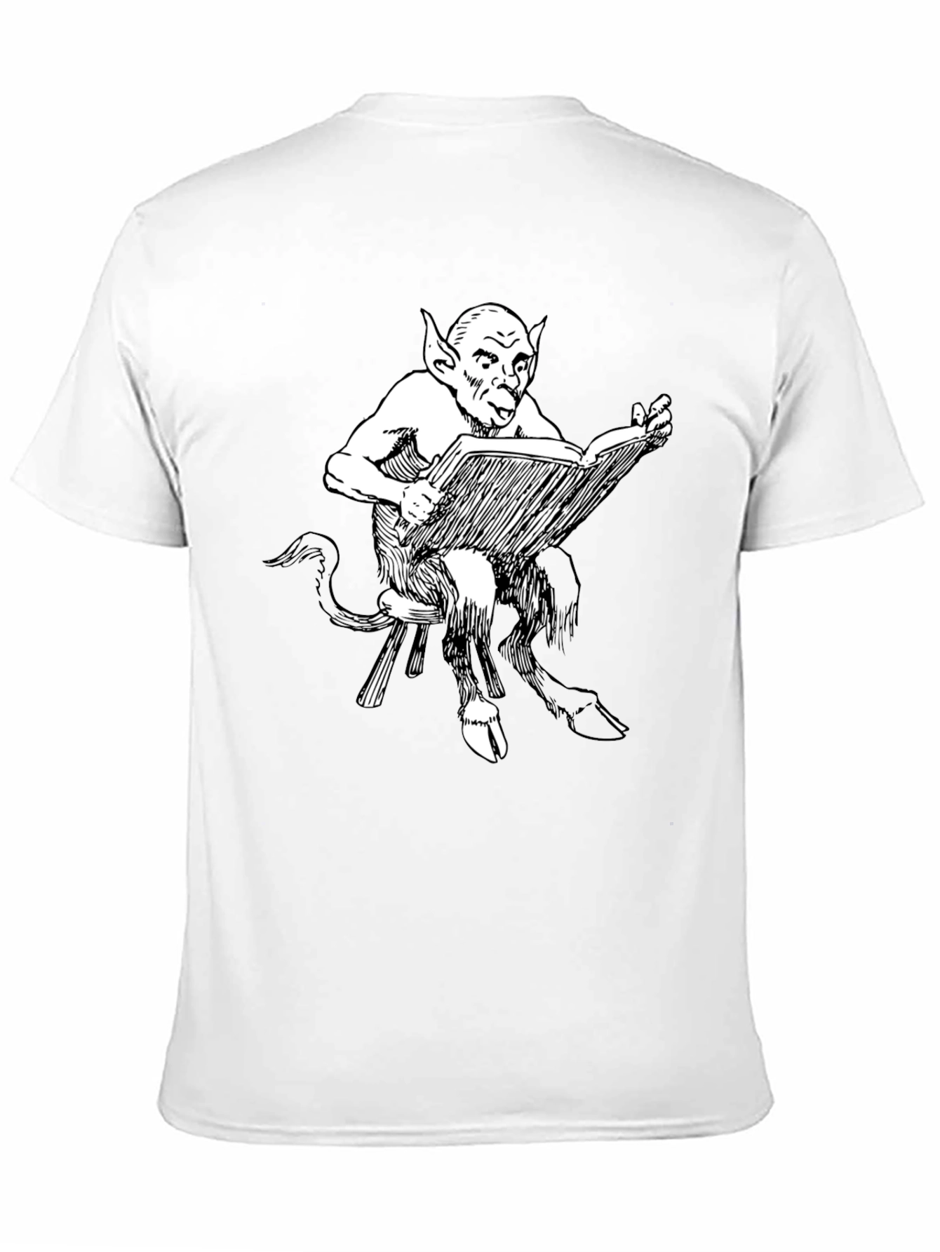 Satyr Reading Book Graphic T-Shirt