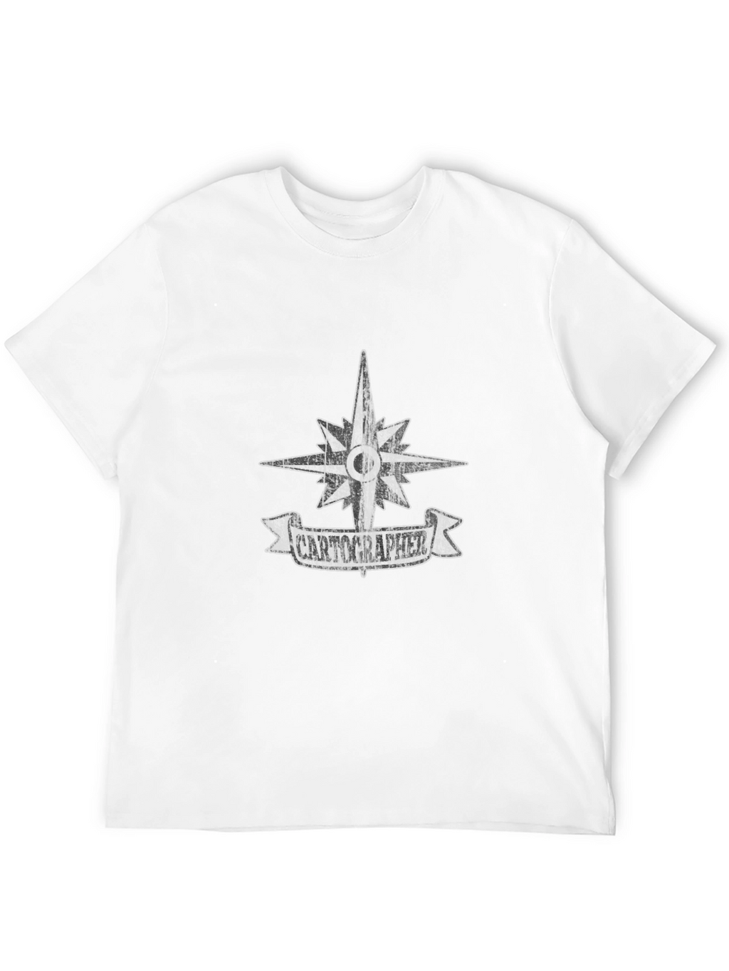Cartographer Compass Graphic Black T-Shirt