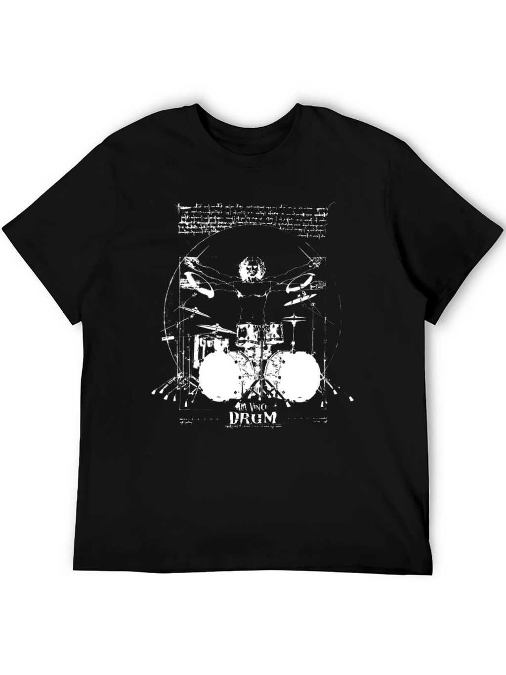 Da Vinci Drummer Black T-Shirt