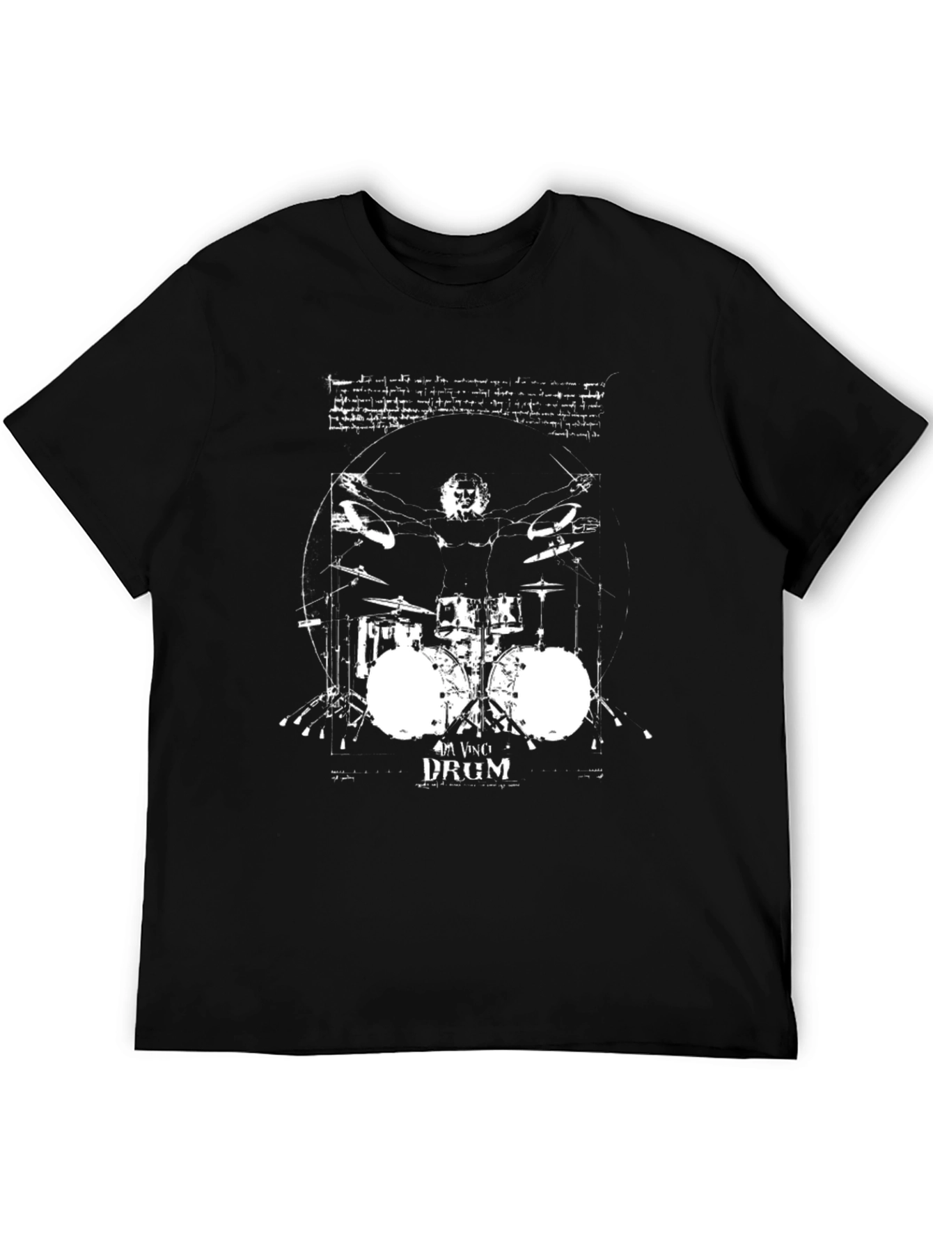 Da Vinci Drummer Black T-Shirt
