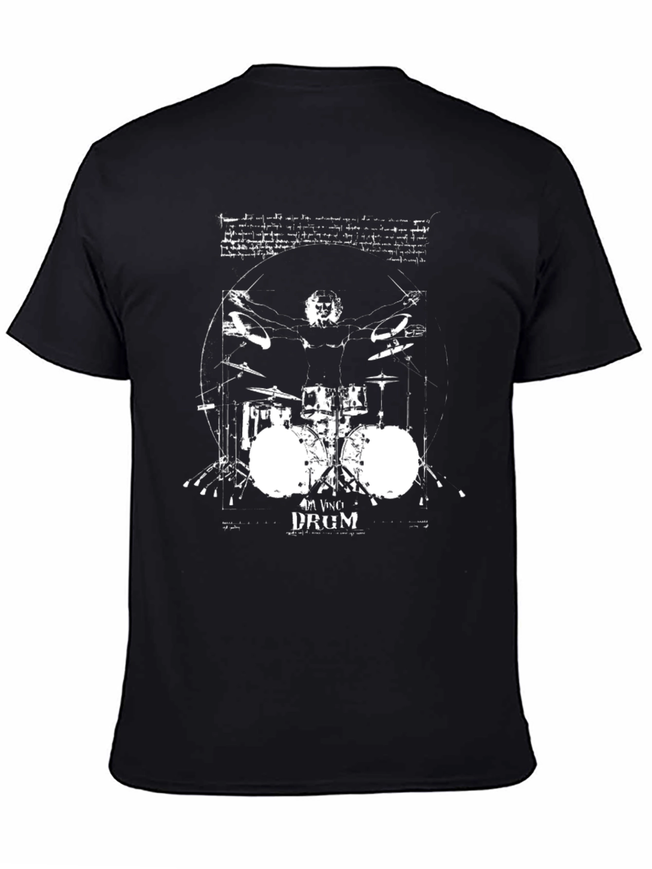 Da Vinci Drummer Black T-Shirt