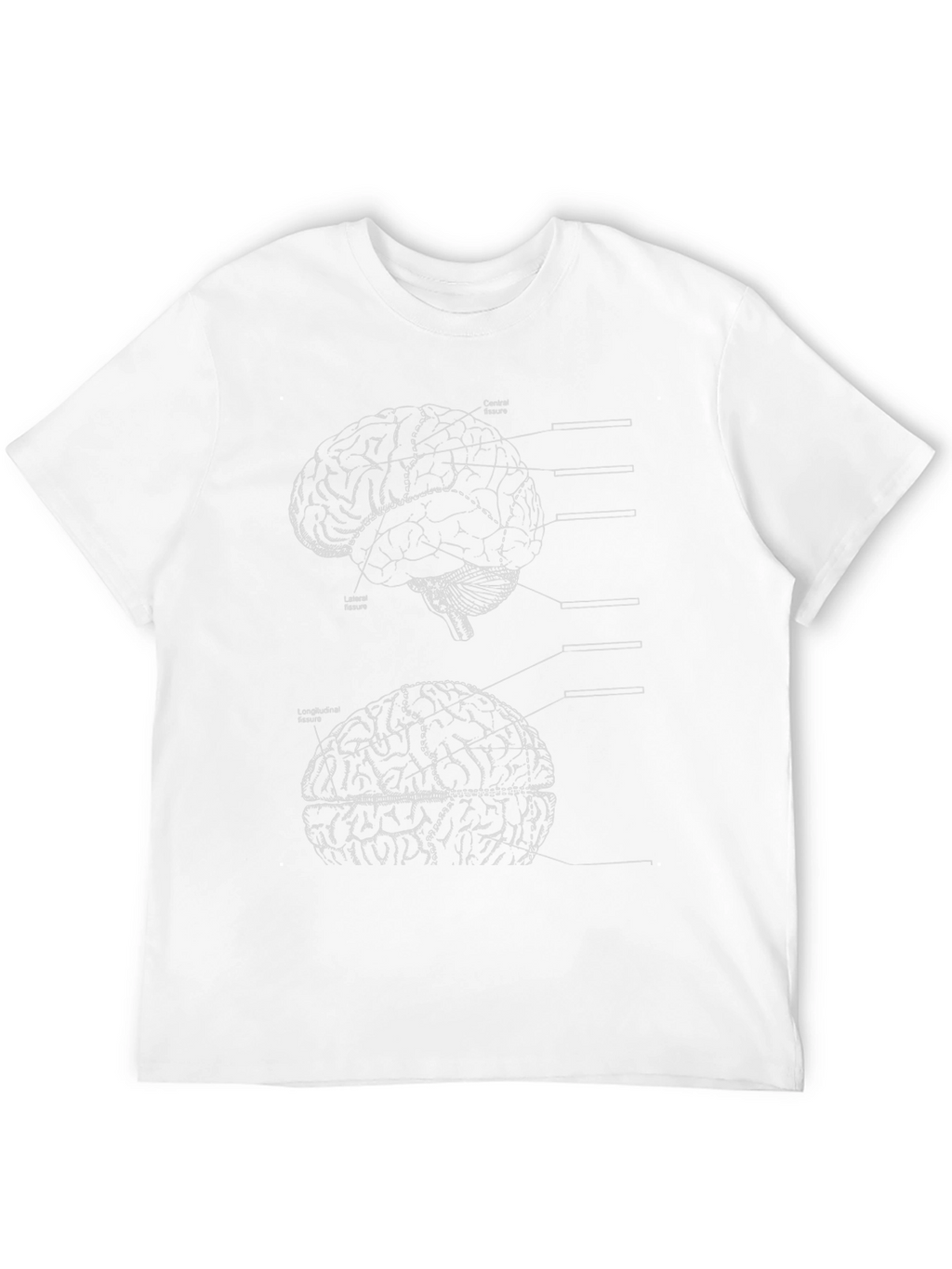 Brain Diagram Graphic Tee - Anatomy Style