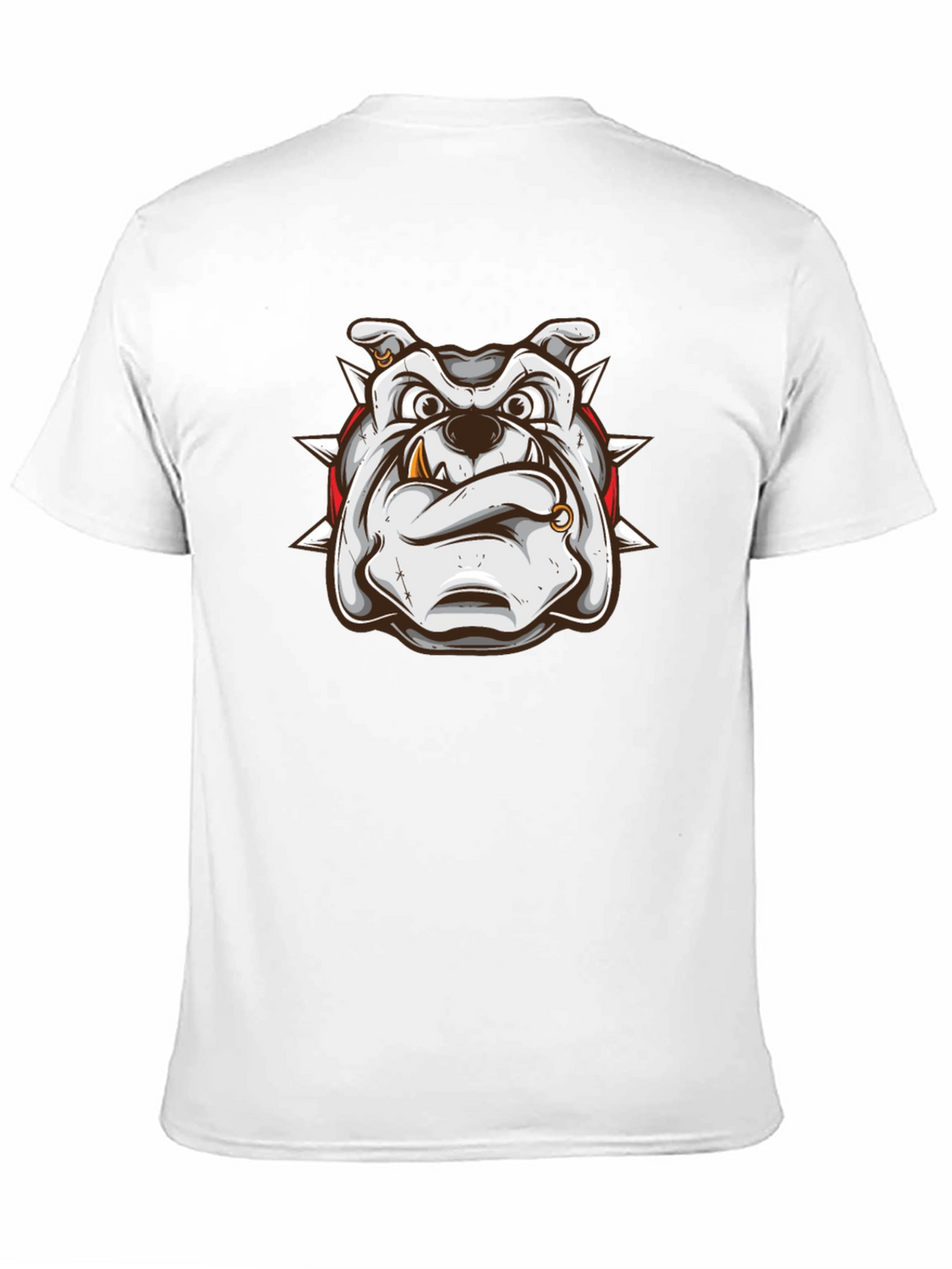 Bulldog Graphic Print Black T-Shirt