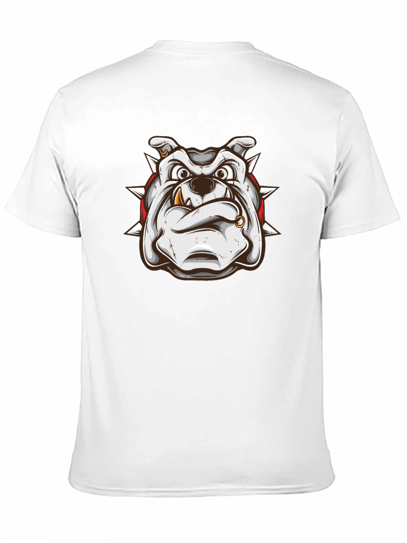 Bulldog Graphic Print Black T-Shirt