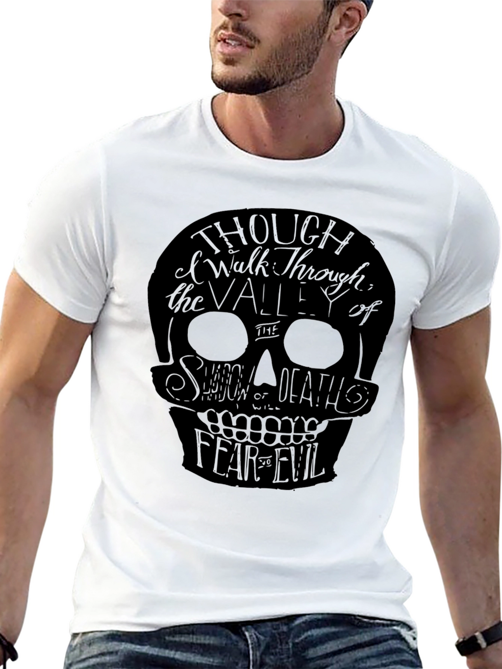Skull Graphic T-Shirt - Shadow of Death Design