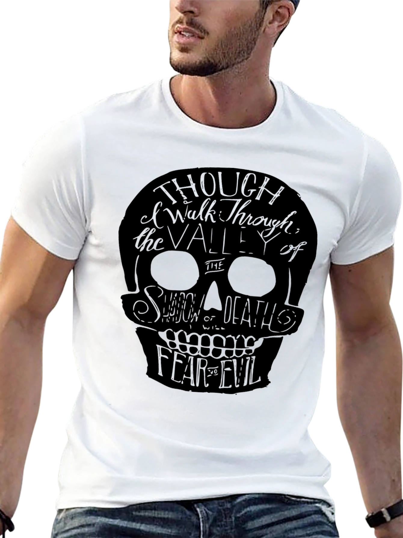 Skull Graphic T-Shirt - Shadow of Death Design
