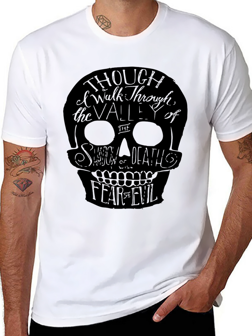 Skull Graphic T-Shirt - Shadow of Death Design