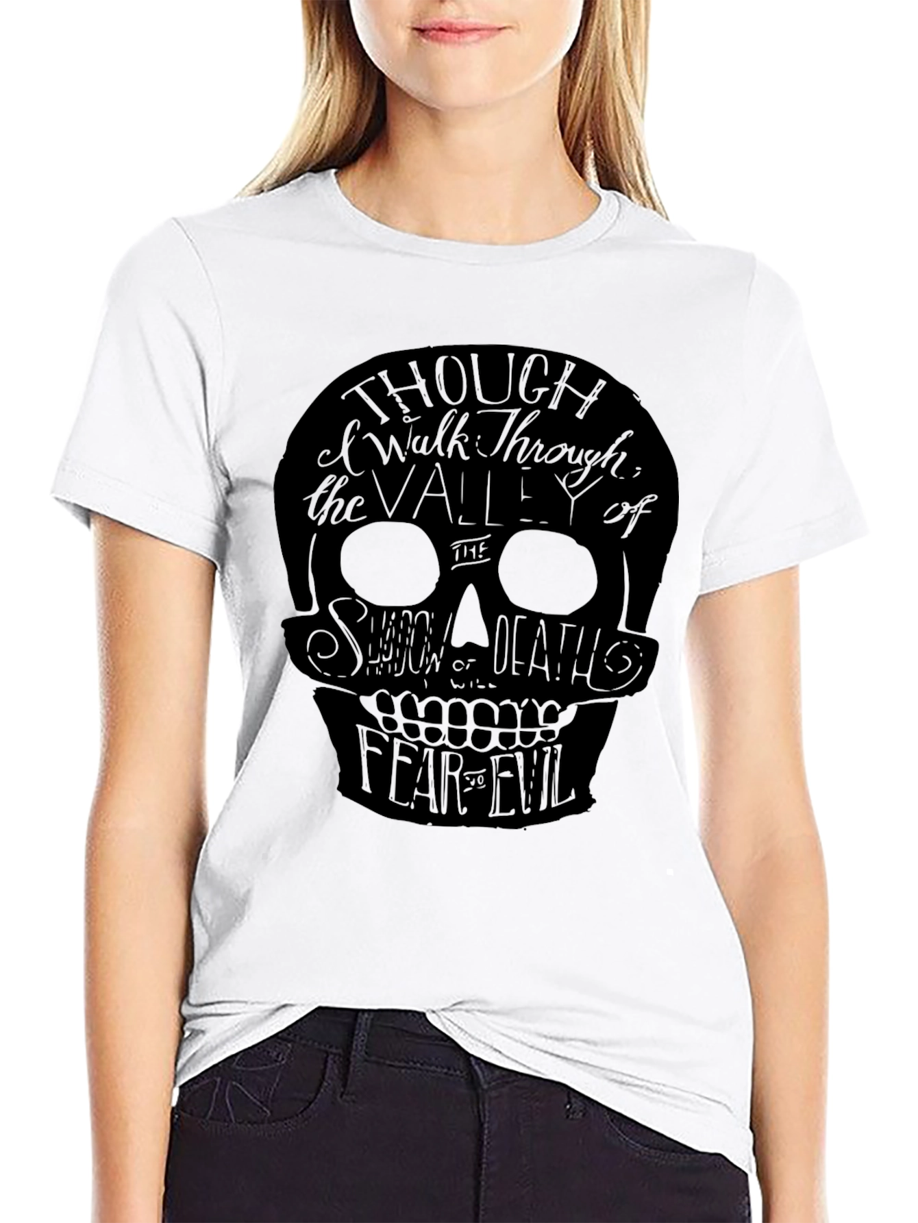 Skull Graphic T-Shirt - Shadow of Death Design