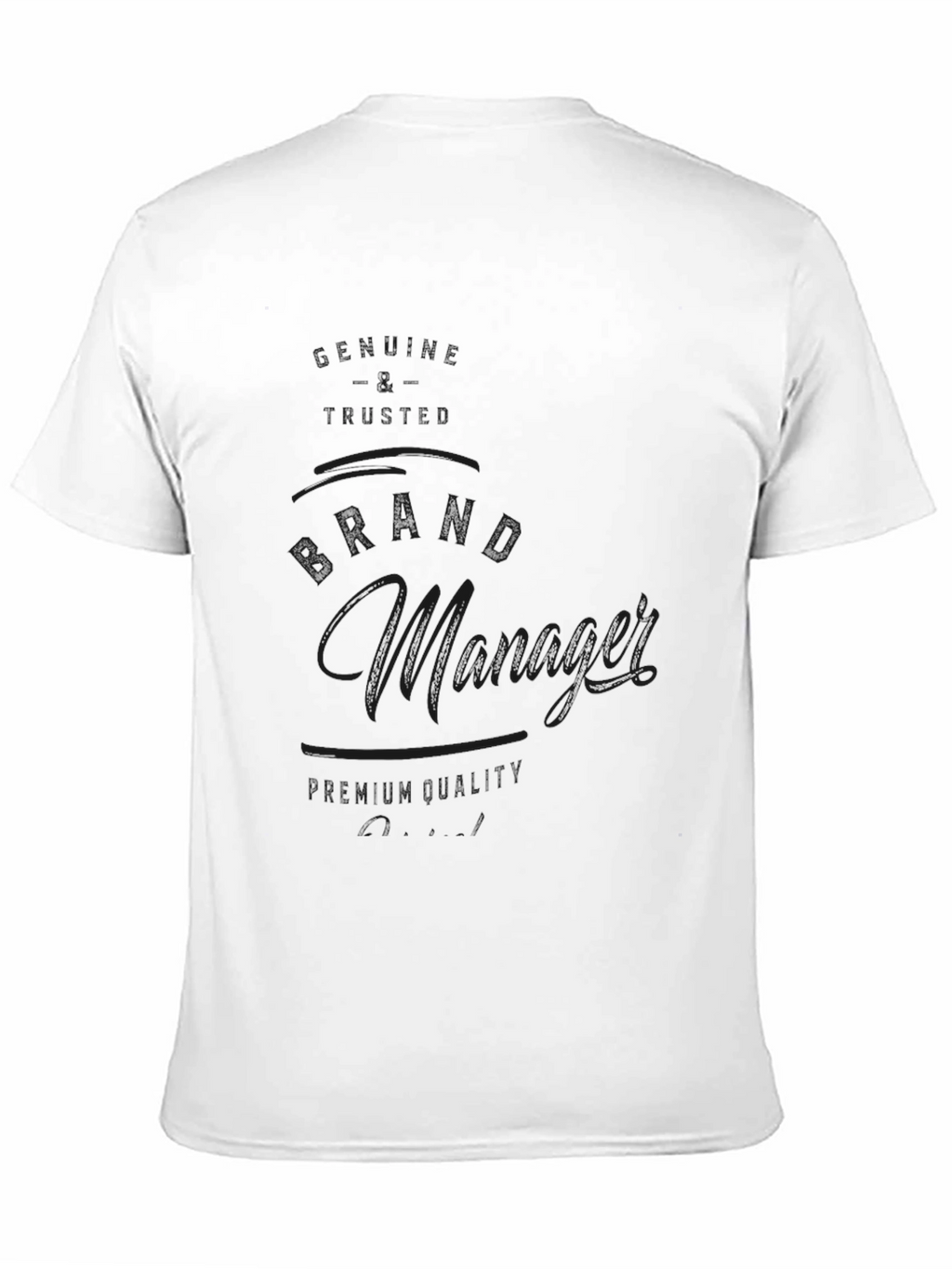 Black The Manager Crew Neck T-Shirt