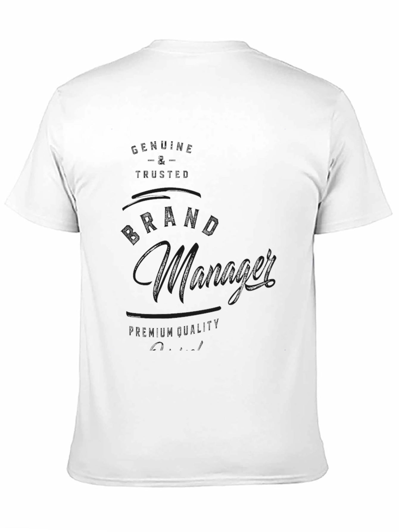 Black The Manager Crew Neck T-Shirt