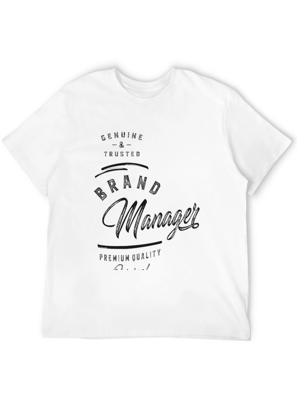 Black The Manager Crew Neck T-Shirt