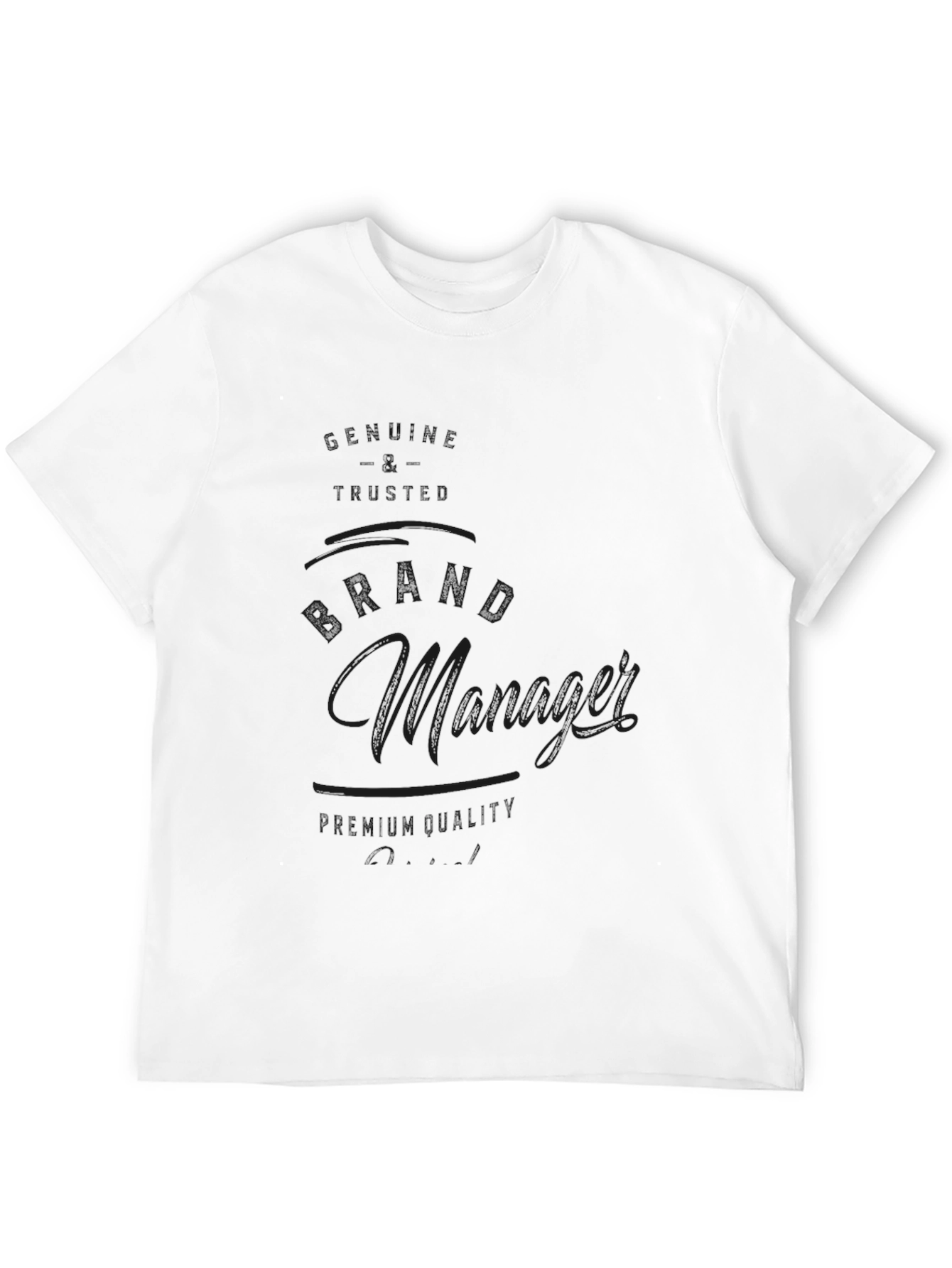 Black The Manager Crew Neck T-Shirt