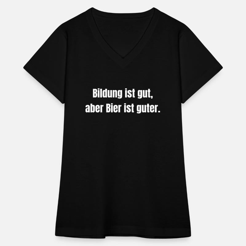 Bildung ist gut Bier ist guter white