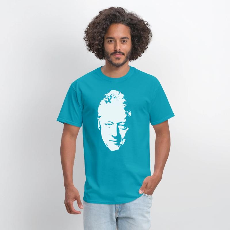 Bill Clinton White On Black Pop Art