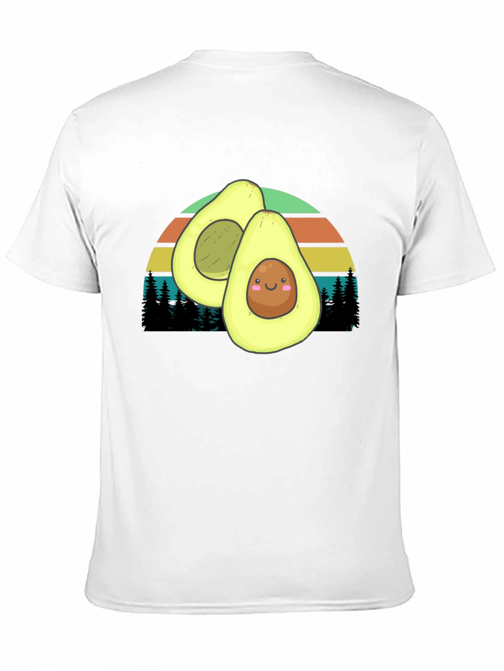 Avocado Sunset Graphic Tee - Cute & Comfy