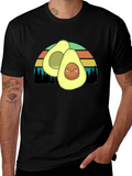 Avocado Sunset Graphic Tee - Cute & Comfy