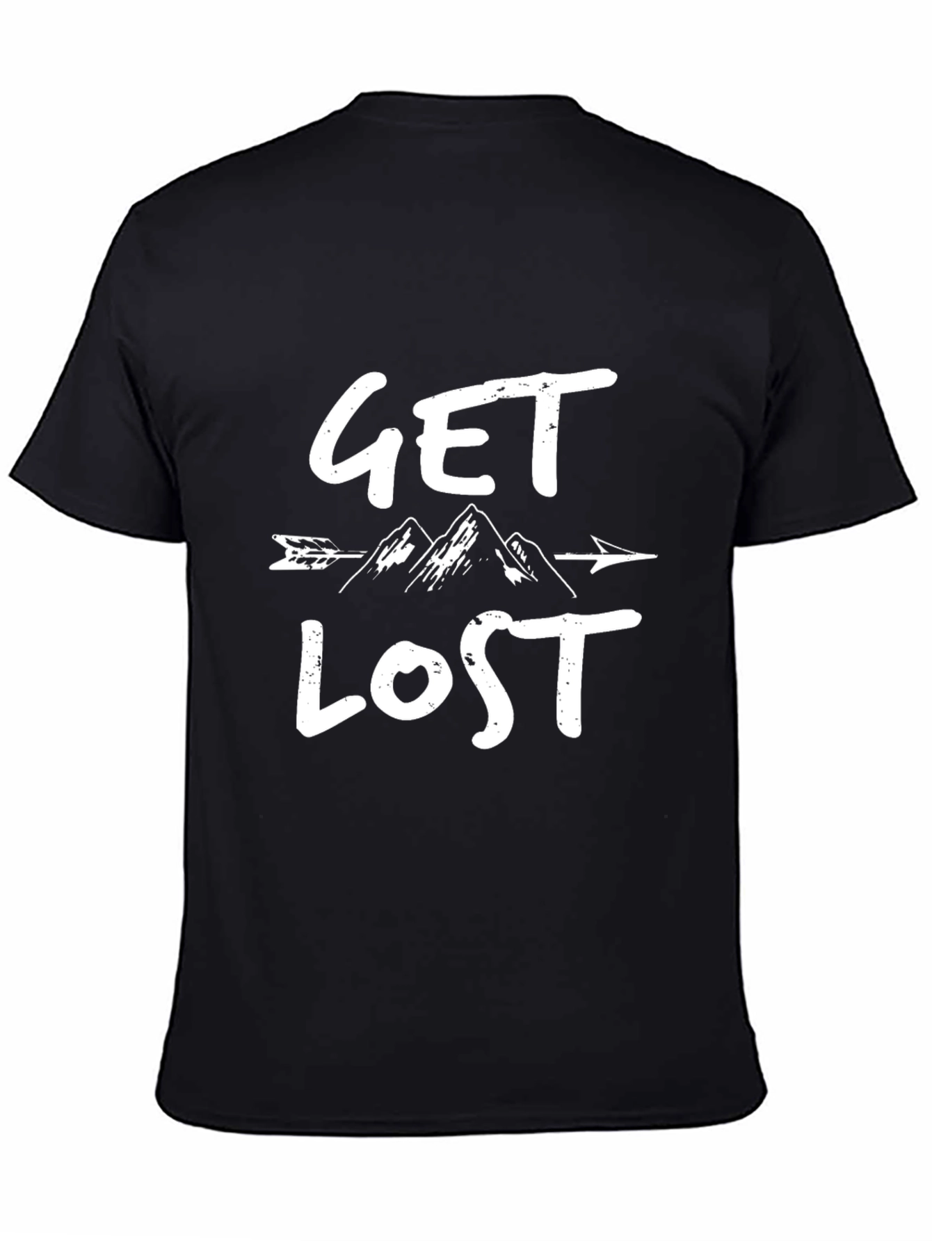 Get Lost Arrow & Mountain Graphic T-Shirt