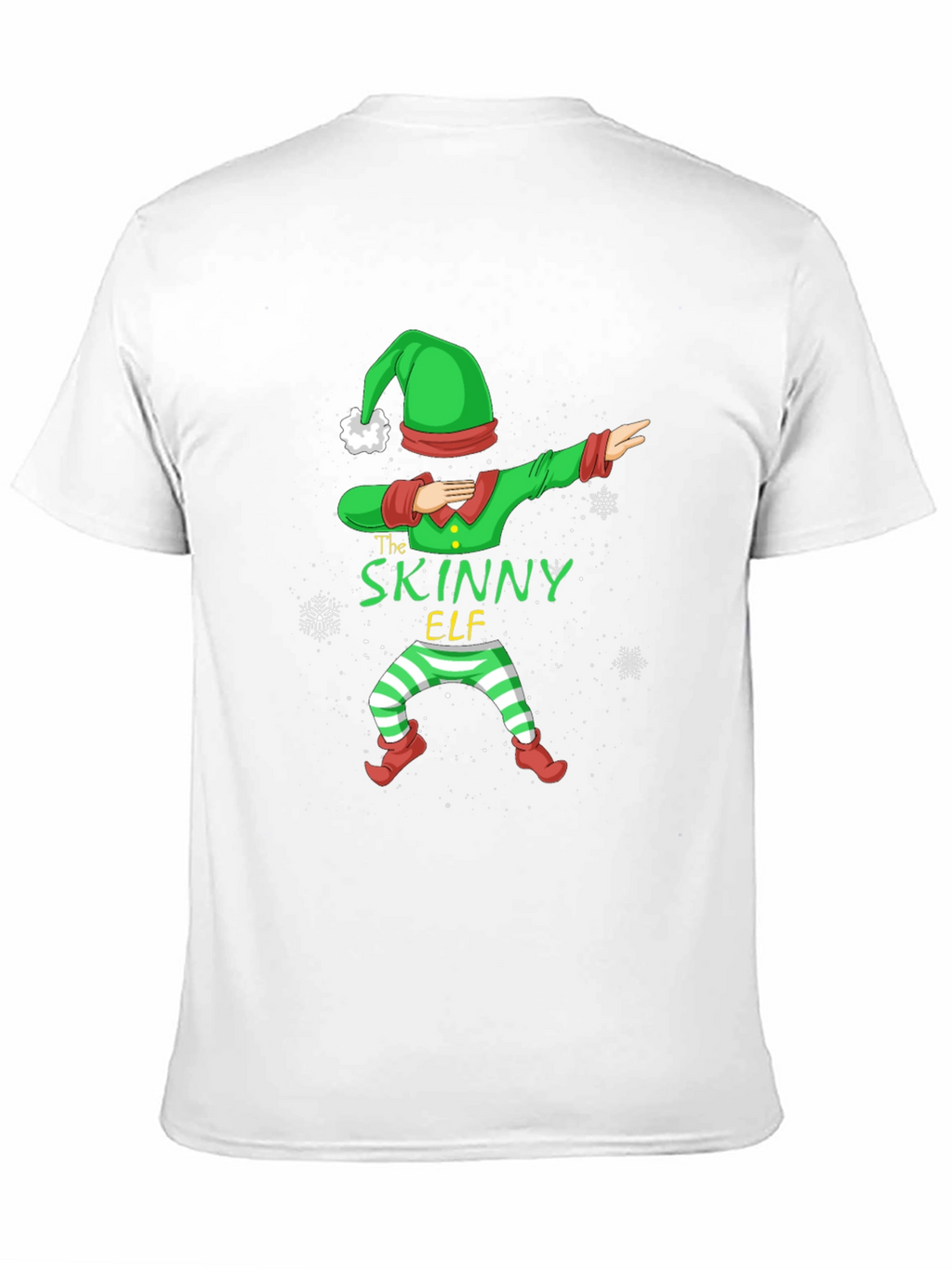 Funny Skinny Elf Dabbing Graphic T-Shirt