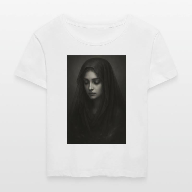 Black and White Gothic Woman Portrait