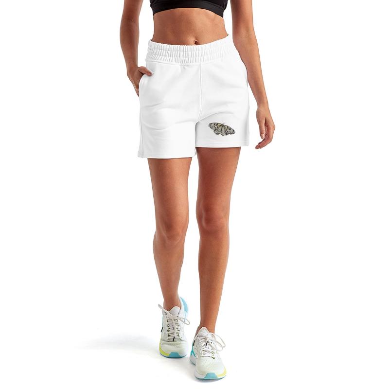 black and white spotted butterfly