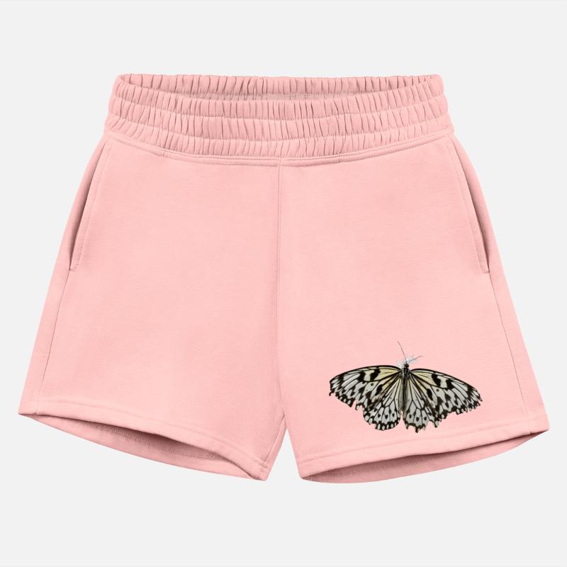 black and white spotted butterfly