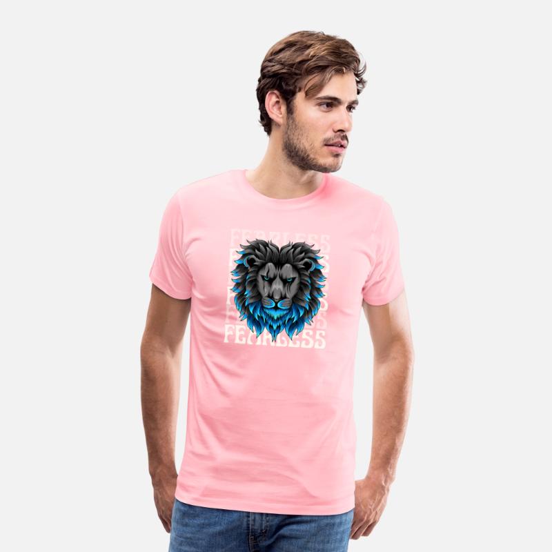 Black Blue Illustrative Fearless T Shirt