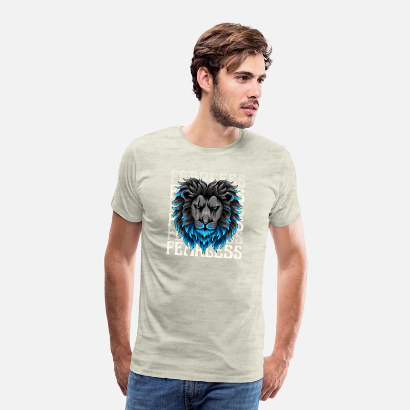 Black Blue Illustrative Fearless T Shirt