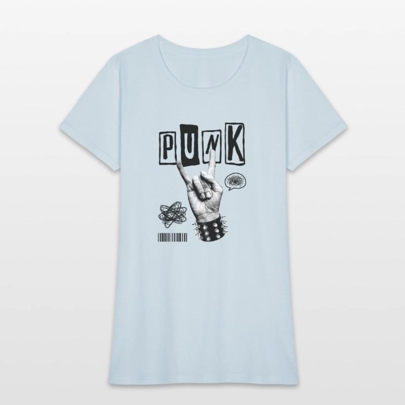 Black Punk Rock Streetwear T-Shirt – Vintage Hand