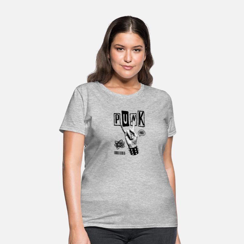 Black Punk Rock Streetwear T-Shirt – Vintage Hand