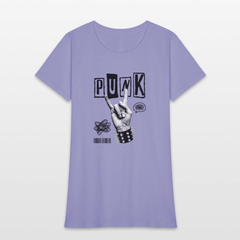 Black Punk Rock Streetwear T-Shirt – Vintage Hand