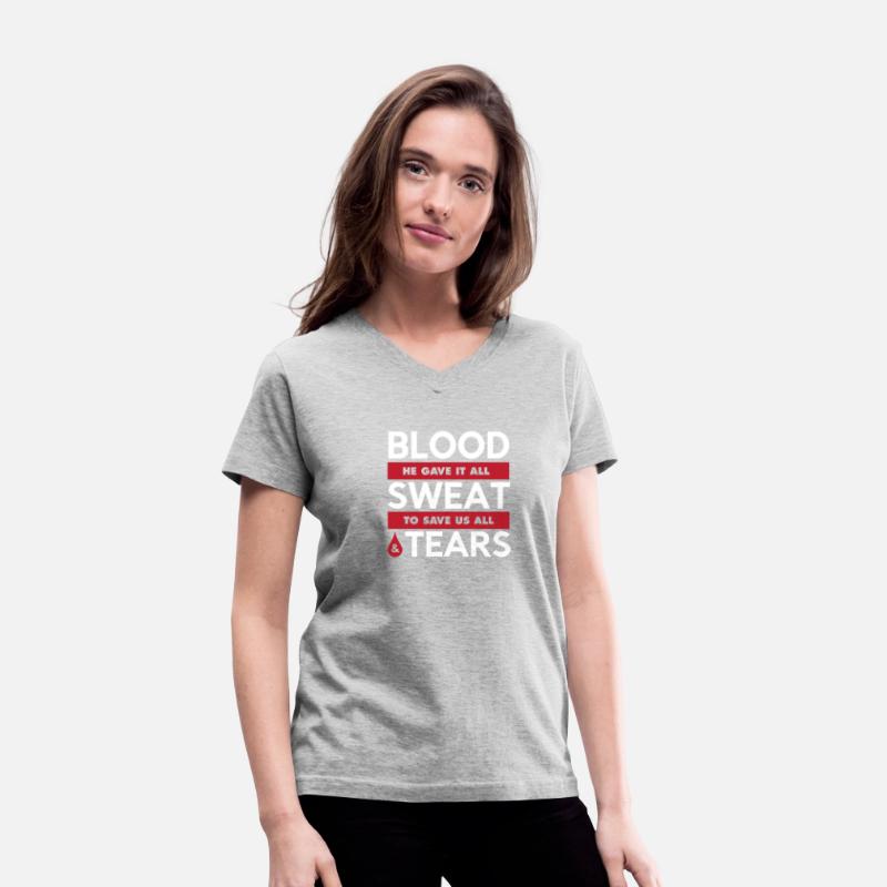 Blood Sweat & Tears Graphic Christian T-shirt