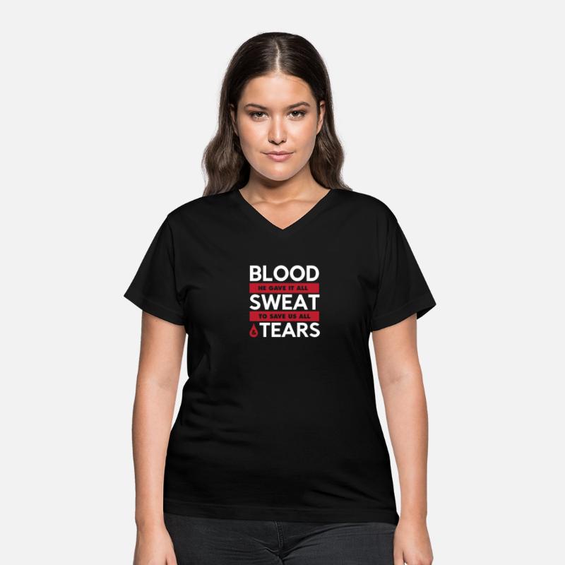 Blood Sweat & Tears Graphic Christian T-shirt
