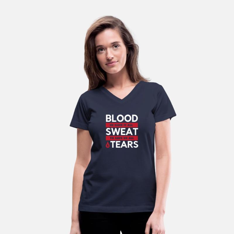 Blood Sweat & Tears Graphic Christian T-shirt