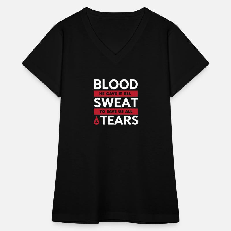 Blood Sweat & Tears Graphic Christian T-shirt