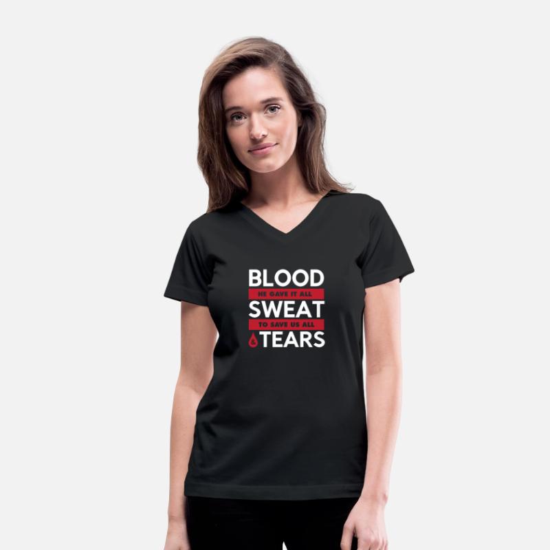 Blood Sweat & Tears Graphic Christian T-shirt