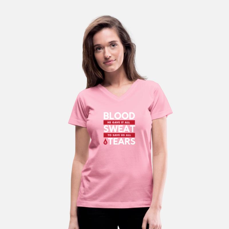 Blood Sweat & Tears Graphic Christian T-shirt
