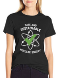 Safe & Sustainable Nuclear Energy Graphic T-Shirt