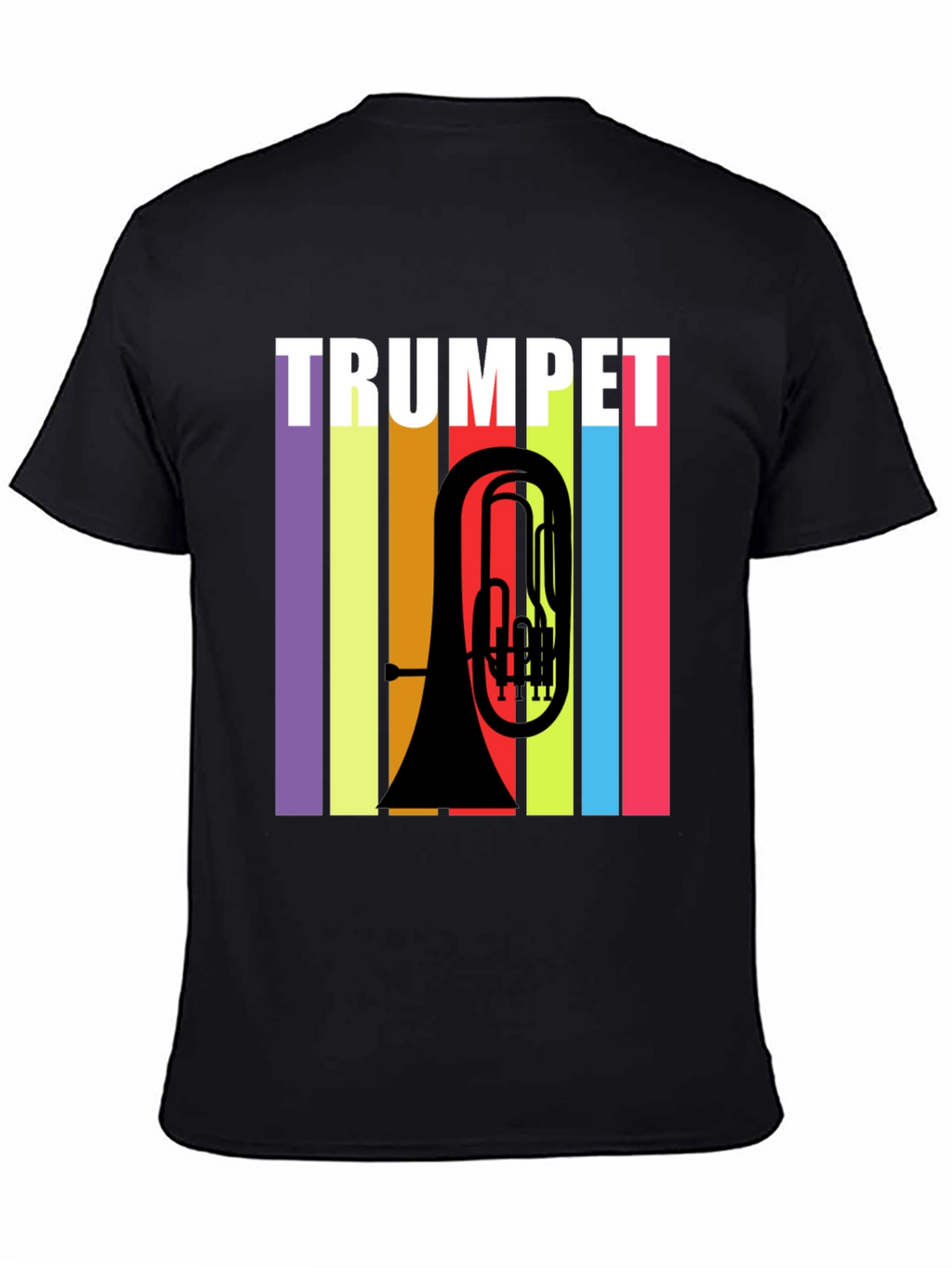 Trumpet Retro Style Graphic T-Shirt - Music Lover Tee