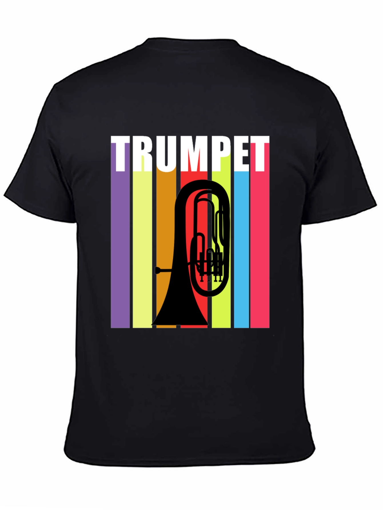Trumpet Retro Style Graphic T-Shirt - Music Lover Tee