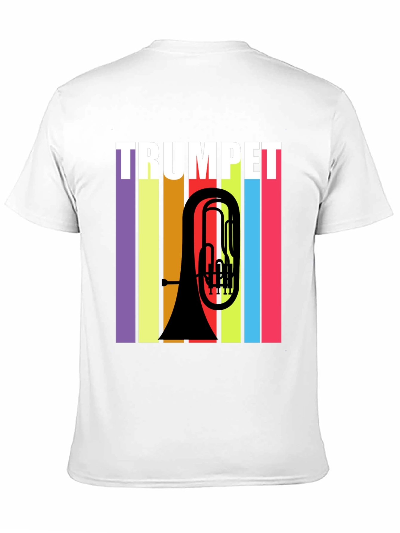 Trumpet Retro Style Graphic T-Shirt - Music Lover Tee