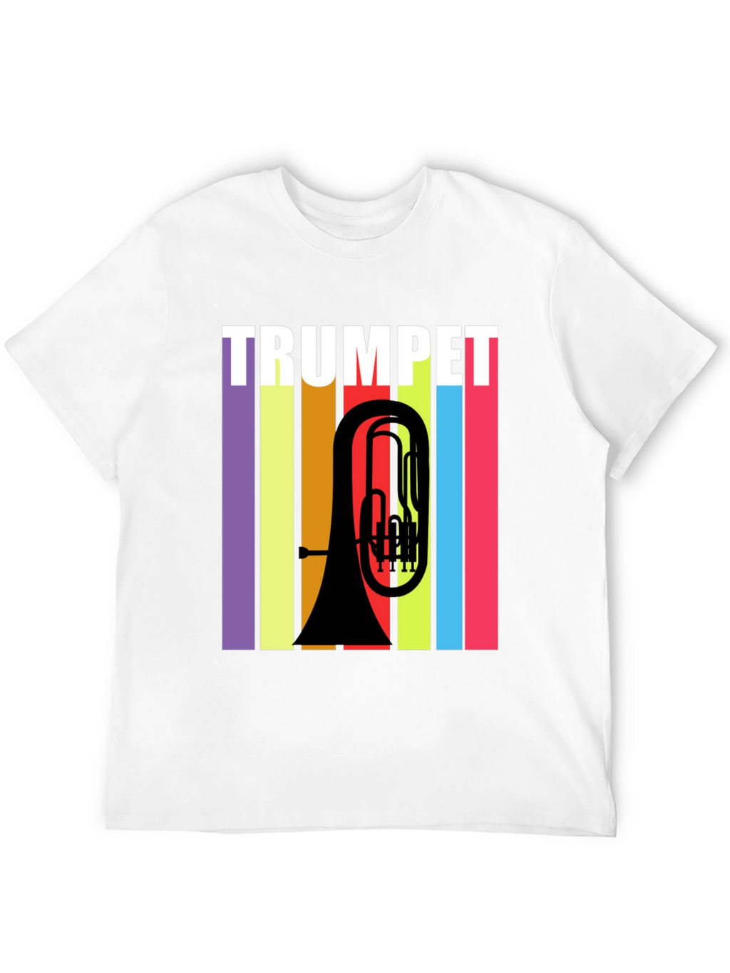 Trumpet Retro Style Graphic T-Shirt - Music Lover Tee