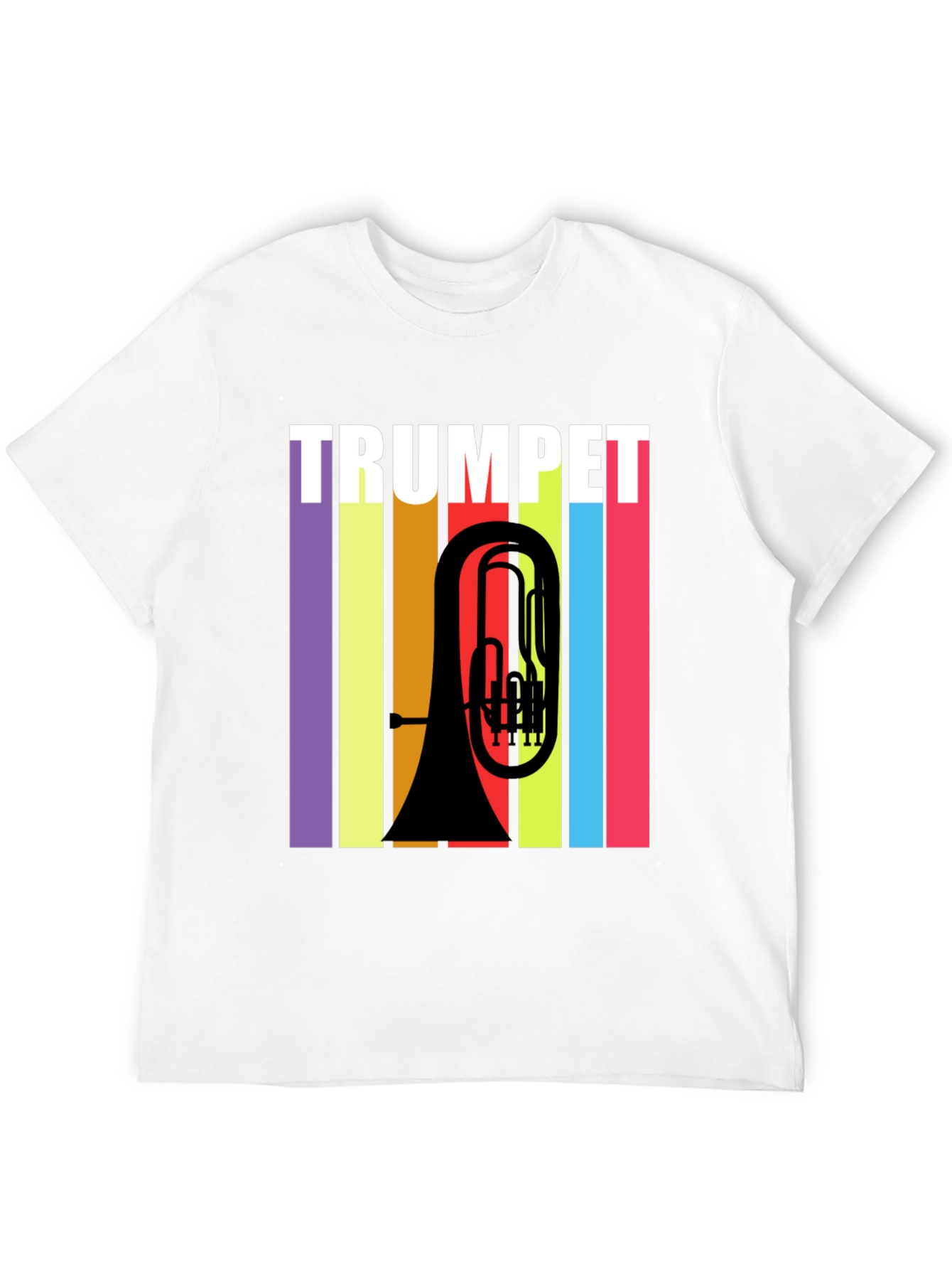 Trumpet Retro Style Graphic T-Shirt - Music Lover Tee